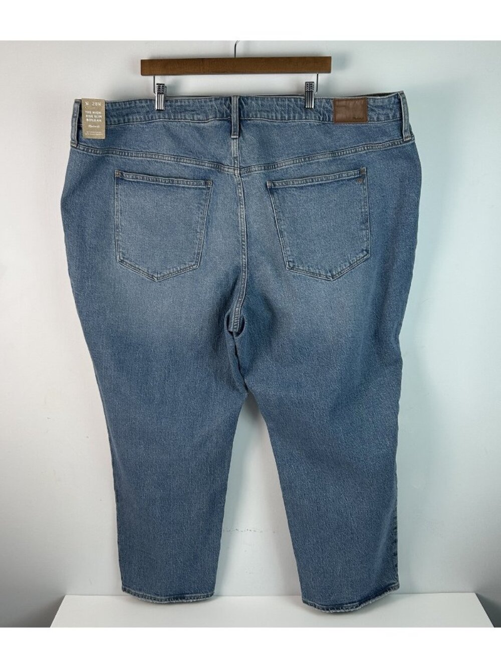 Madewell The High Rise Slim Boyjean Medium Wash Blue Women’s Jeans Sz 28
